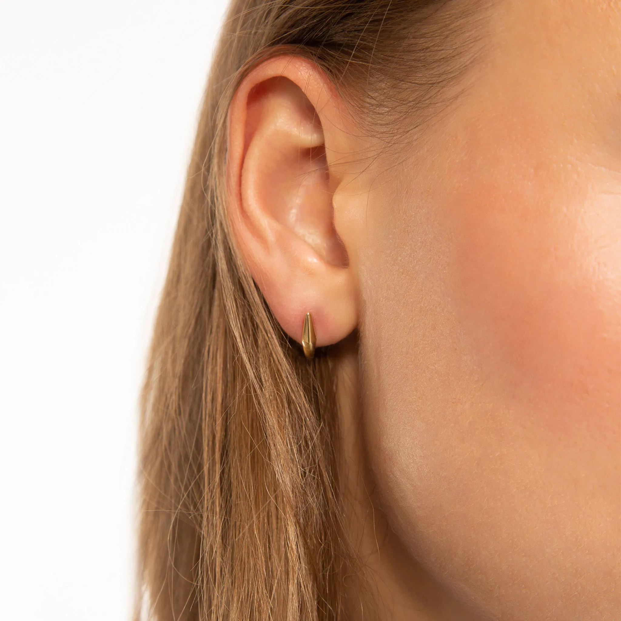 18K Gold Petite "Points North" Earring