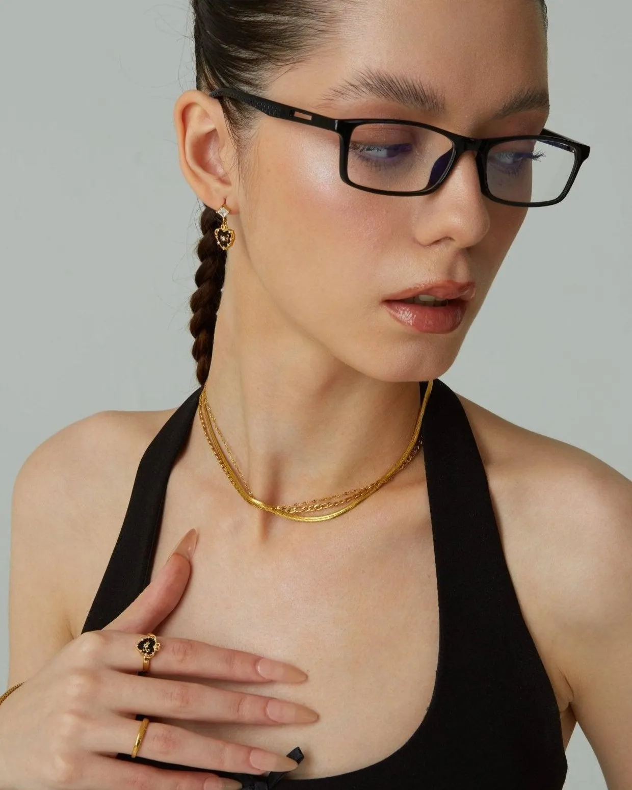 3mm Herringbone Chain Necklace