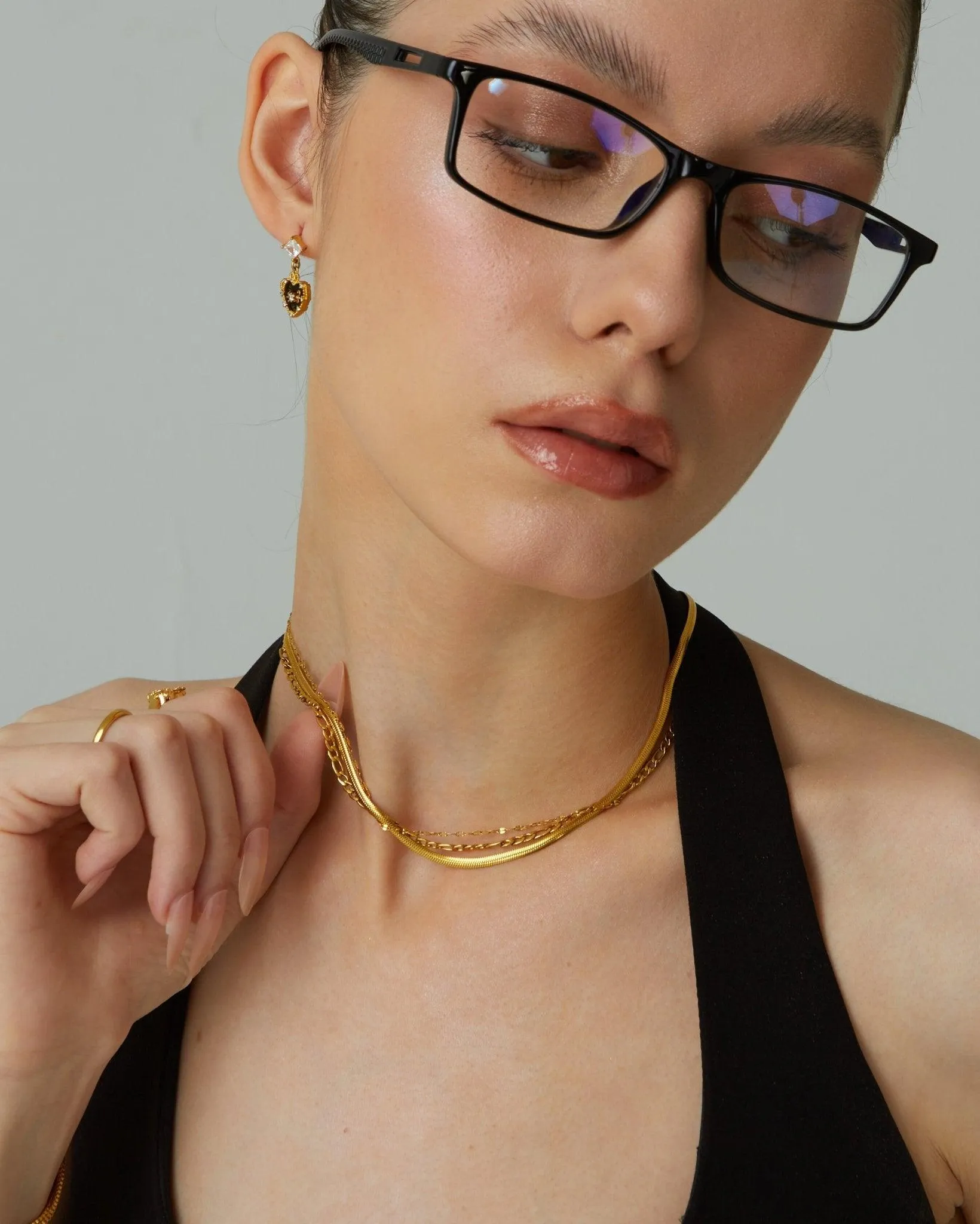 3mm Herringbone Chain Necklace
