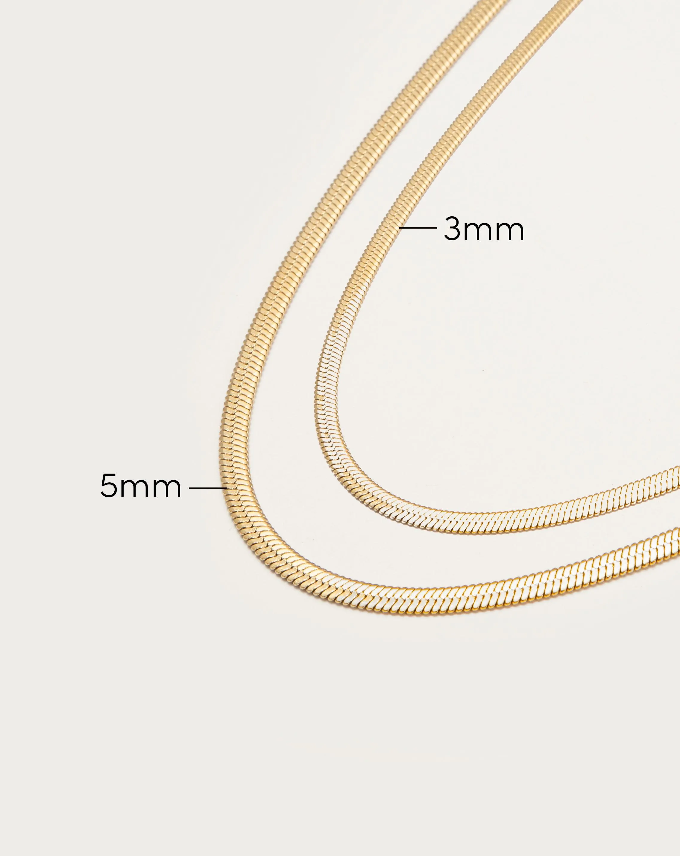 5mm Herringbone Chain Necklace