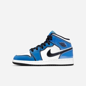 (GS) Air Jordan 1 Mid SE 'Signal Blue' (2021) BQ6931-402 city ready ready for rhythm