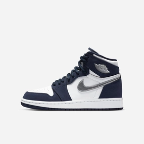 (GS) Air Jordan 1 Retro High OG 'Japan Midnight Navy' (2020) 575441-141 premium layers smart casual