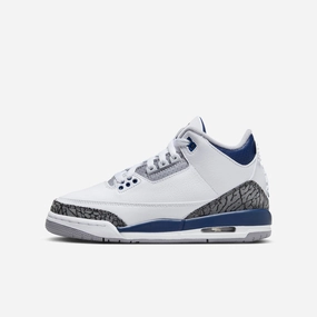(GS) Air Jordan 3 Retro 'Midnight Navy' (2023) DM0967-140 form and motion modern pattern