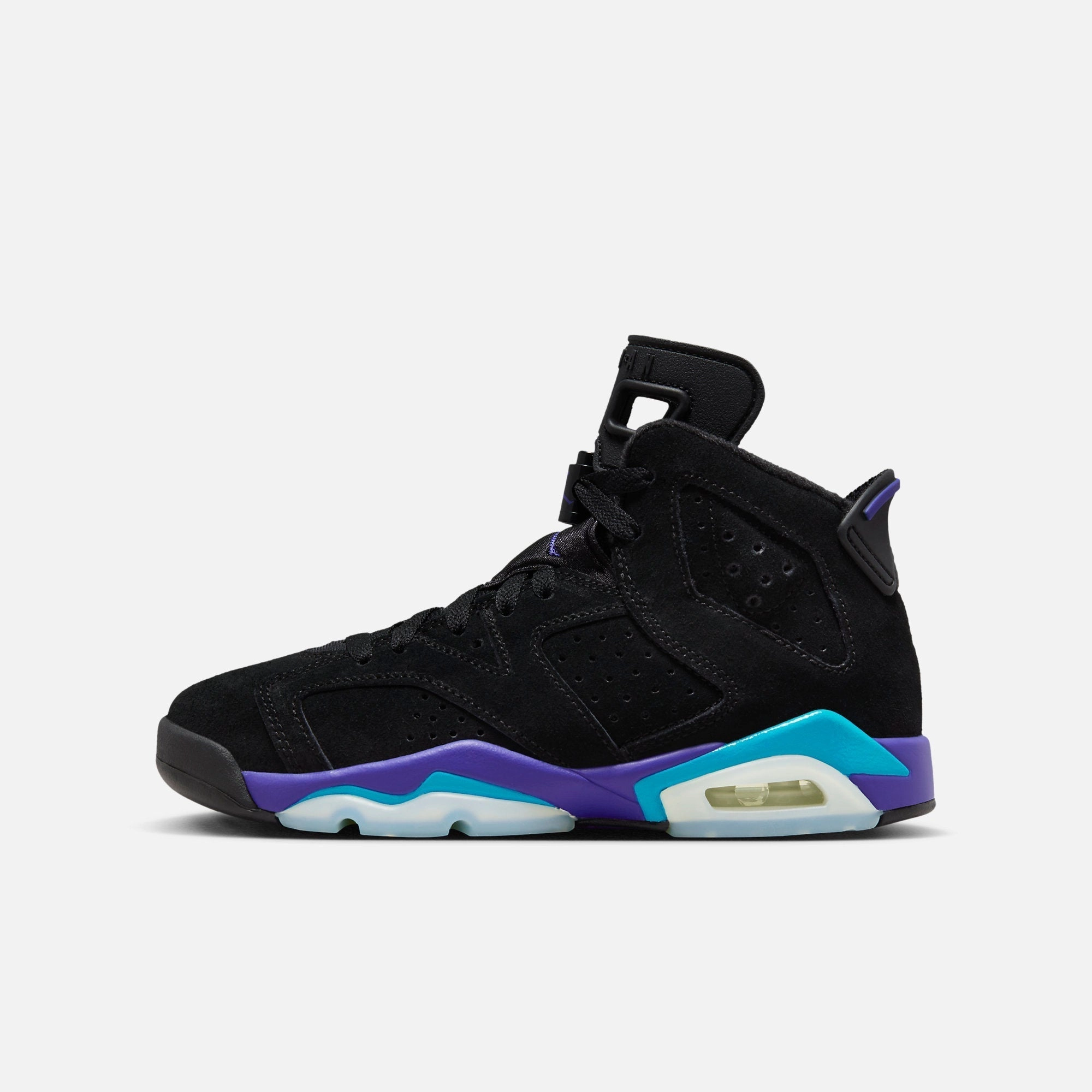 (GS) Air Jordan 6 Retro 'Black / Aqua' (2023) 384665-004 utility in style wear with intent