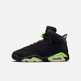(GS) Air Jordan 6 Retro 'Black / Electric Green' (2021) 384665-003 everyday core tech-forward fit