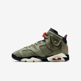 (GS) Air Jordan 6 Retro SP x Travis Scott 'Cactus Jack Medium Olive' (2019) CN1085-200 ease and balance seamless transitions