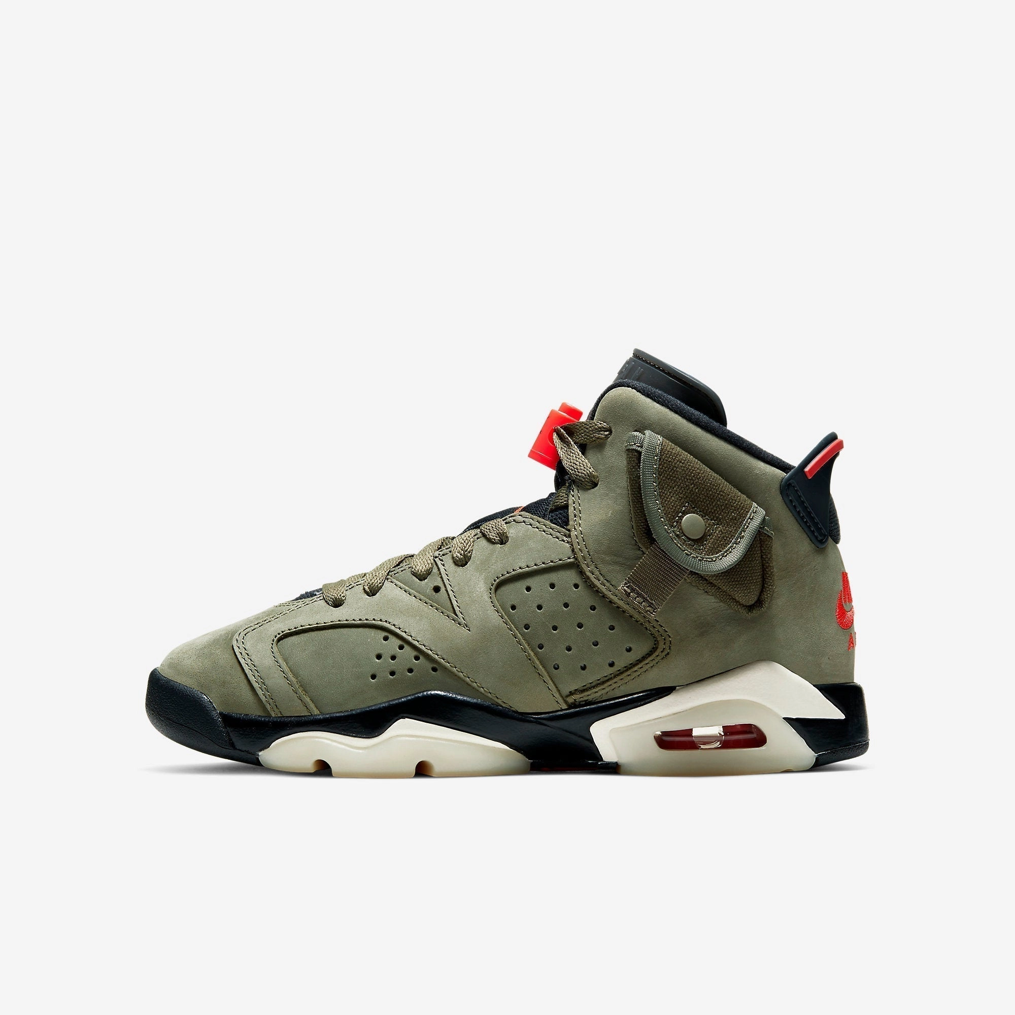 (GS) Air Jordan 6 Retro SP x Travis Scott 'Cactus Jack Medium Olive' (2019) CN1085-200 ease and balance seamless transitions