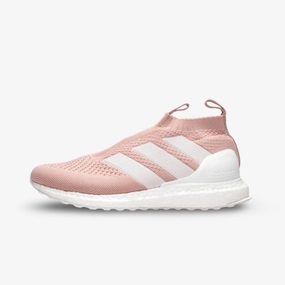 (Men's) adidas Ace 16  Ultra Boost x Ronnie Fieg x Kith 'Flamingos' (2017) CM7890 in-motion look your everyday edge
