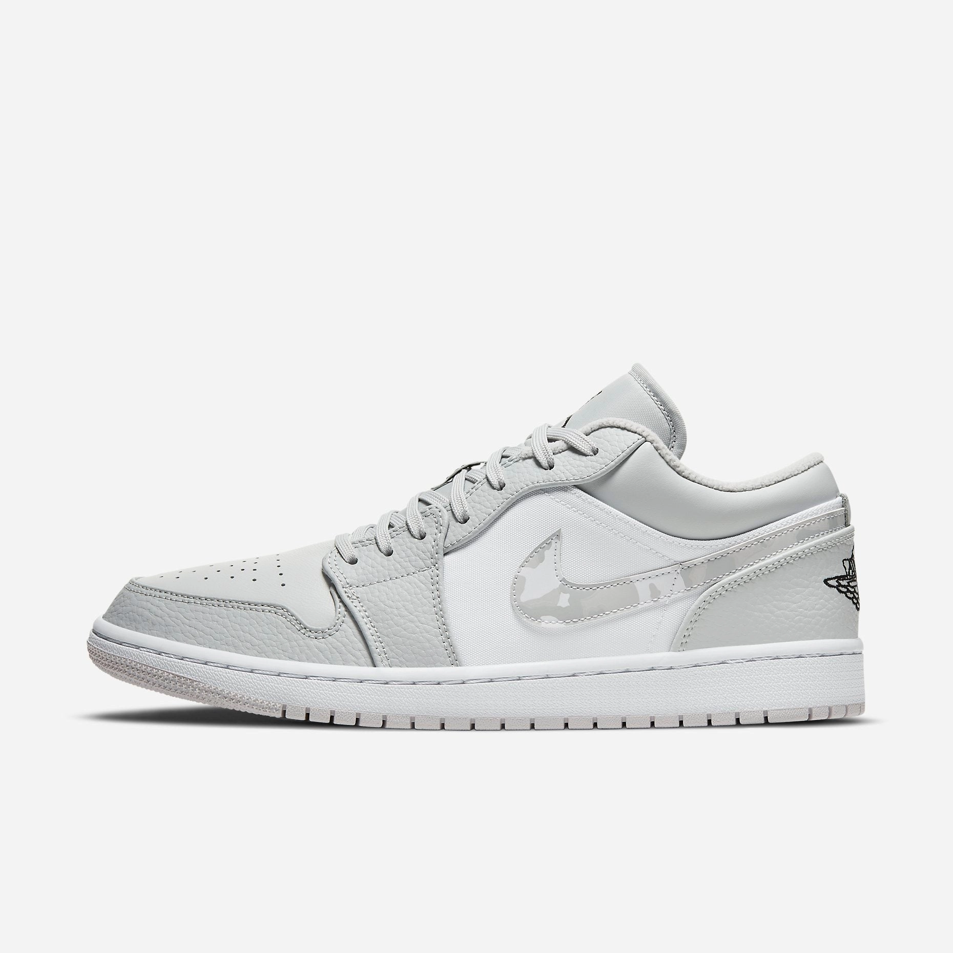 (Men's) Air Jordan 1 Low 'White Camo' (2020) DC9036-100 elevated layers feel the flow