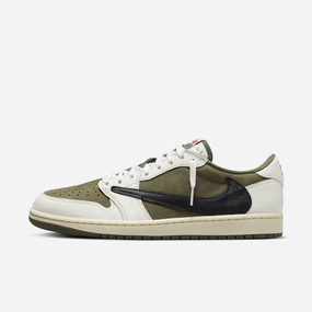 (Men's) Air Jordan 1 Low OG SP x Travis Scott 'Medium Olive' (2024) DM7866-200 precision style engineered casual