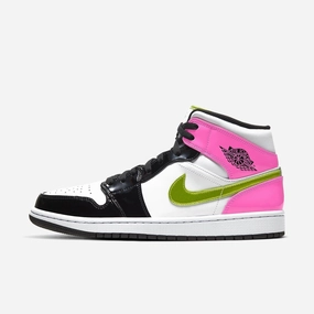 (Men's) Air Jordan 1 Mid SE 'Cyber / Fuchsia' (2020) CZ9834-100 modern tone ease engineered
