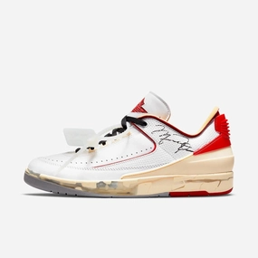 (Men's) Air Jordan 2 Retro Low SP x Off-White 'Varsity Red' (2021) DJ4375-106 shift gear clean direction