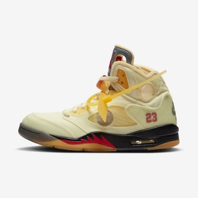 (Men's) Air Jordan 5 Retro SP x Off-White 'Sail' (2020) DH8565-100 creative layers style in sync