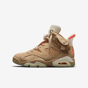 (Men's) Air Jordan 6 Retro SP x Travis Scott 'Cactus Jack British Khaki' (2021) DH0690-200 edge-layered forward pulse