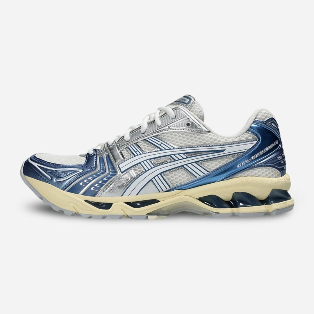 (Men's) ASICS Gel Kayano 14 'Cream / Metallic Blue' (2024) 1203A537-102 universal pieces subtle tone