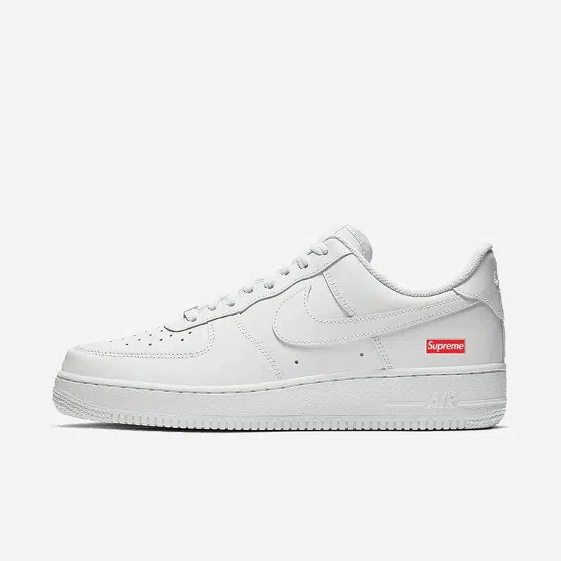 (Men's) Nike Air Force 1 Low SP x Supreme 'Box Logo' White (2020) CU9225-100 active corewear quiet design