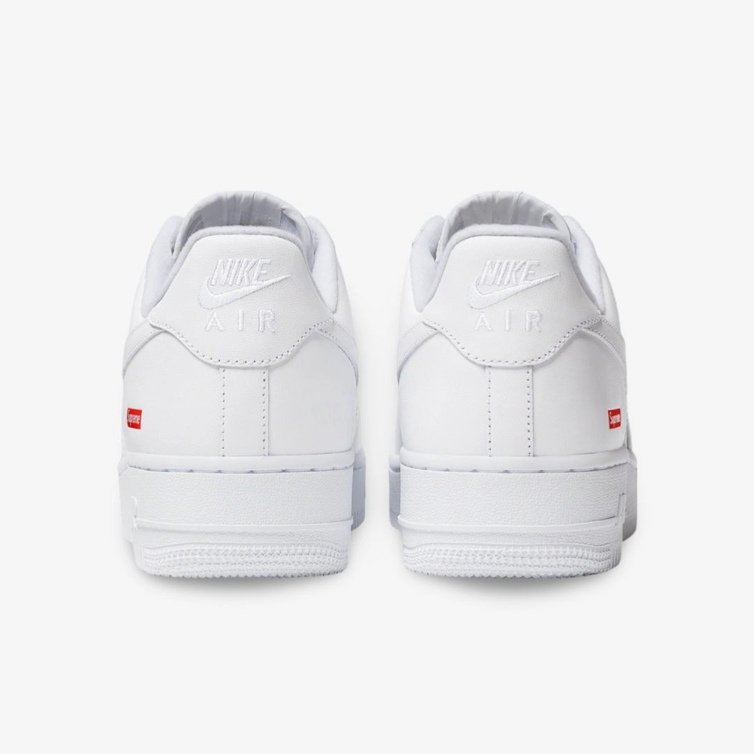 (Men's) Nike Air Force 1 Low SP x Supreme 'Box Logo' White (2020) CU9225-100 fluid-form design