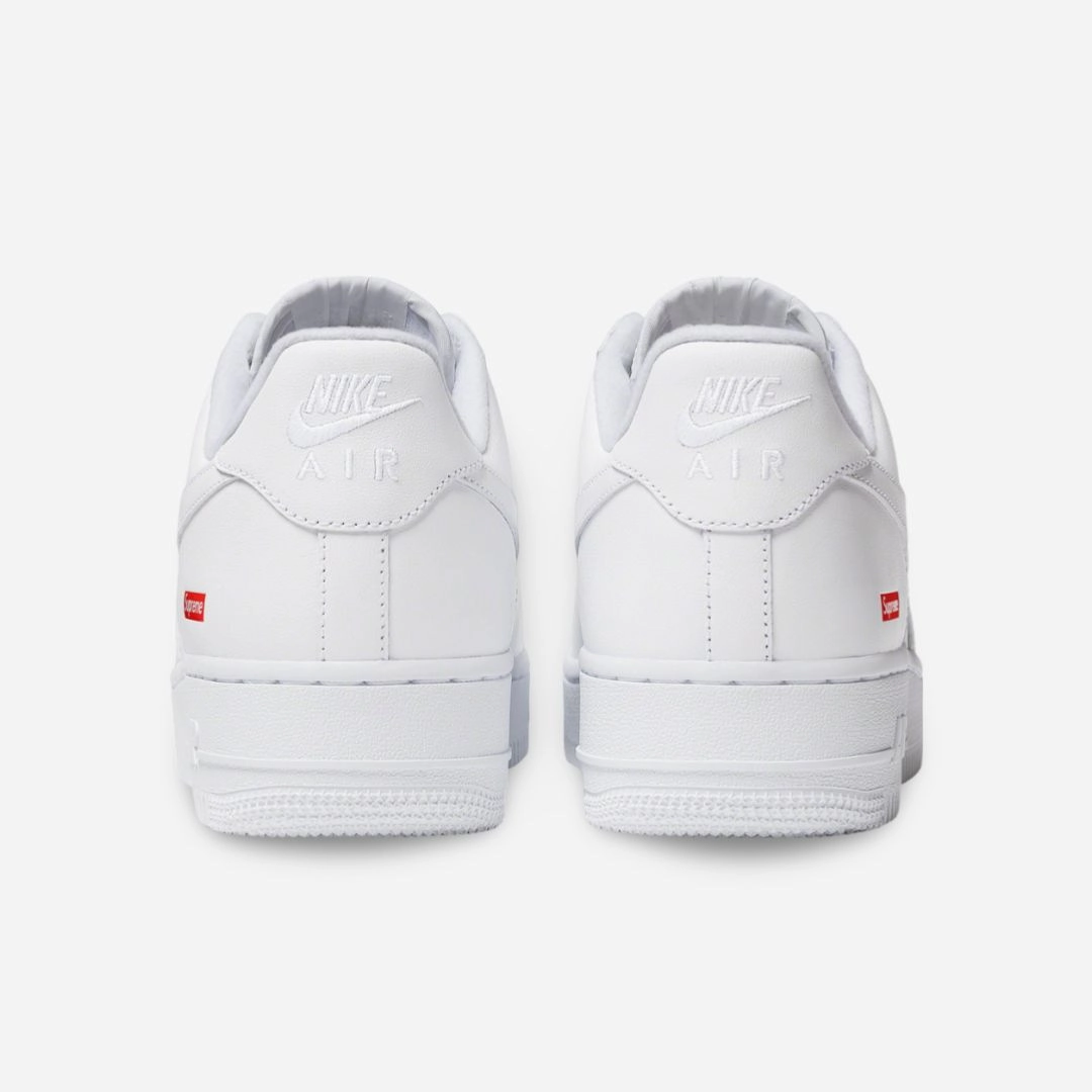 (Men's) Nike Air Force 1 Low SP x Supreme 'Box Logo' White (2020) CU9225-100 fluid-form design