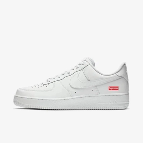 (Men's) Nike Air Force 1 Low SP x Supreme 'Box Logo' White (2020) CU9225-100 fluid-form design your city system