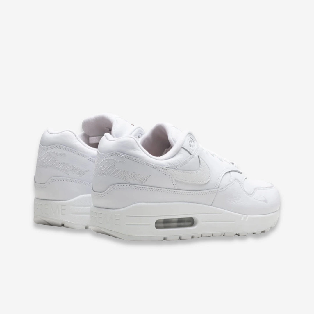 (Men's) Nike Air Max 1 '87 SP x Supreme 'Triple White' (2025) HF8813-100 move-easy layers
