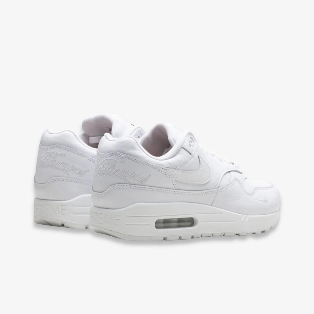 (Men's) Nike Air Max 1 '87 SP x Supreme 'Triple White' (2025) HF8813-100 move-easy layers