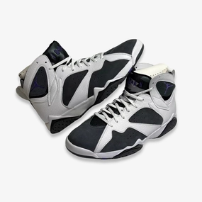 [NEW-CONDITIONAL: Size 13M / 14.5W] (Men's) Air Jordan 7 Retro 'Flint Grey' (2021) CU9307-100 calm-driven fit progressive tone
