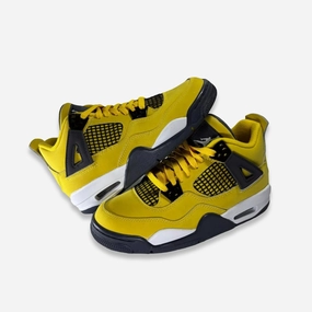 [NEW-CONDITIONAL: Size 4.5Y / 6W] (GS) Air Jordan 4 Retro 'Lightning' (2021) 408452-700 lifestyle energy unified fit
