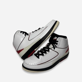 [PRE-LOVED: Size 10.5M / 12W] (Men's) Air Jordan 2 Retro QF 'Chicago Bulls' (2010) 395709-101 shift into ease core movement