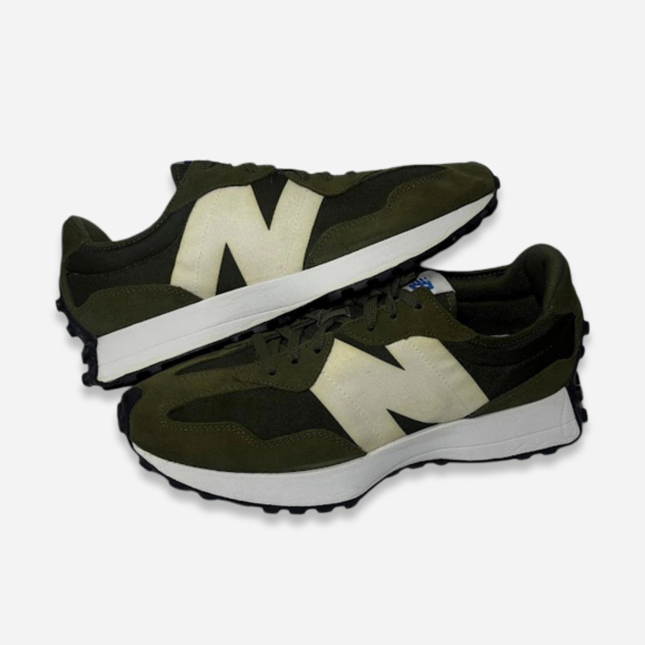 [PRE-LOVED: Size 10M / 11.5W] (Men's) New Balance 327 'Olive' (2020) MS327CPE clean-forward designed to explore