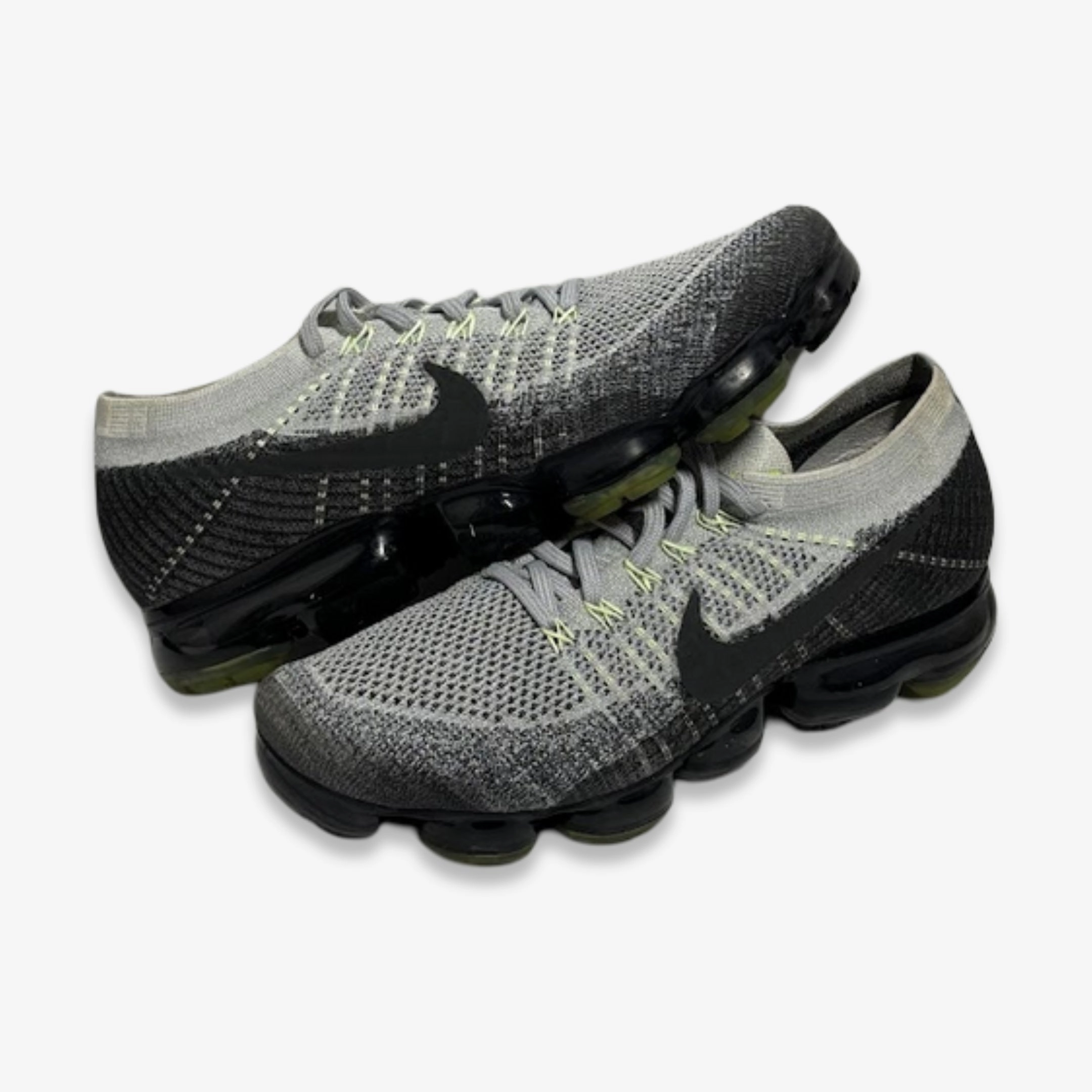[PRE-LOVED: Size 10M / 11.5W] (Men's) Nike Air VaporMax 'Grey Neon' (2017) 922915-002 essential edge life-ready layers