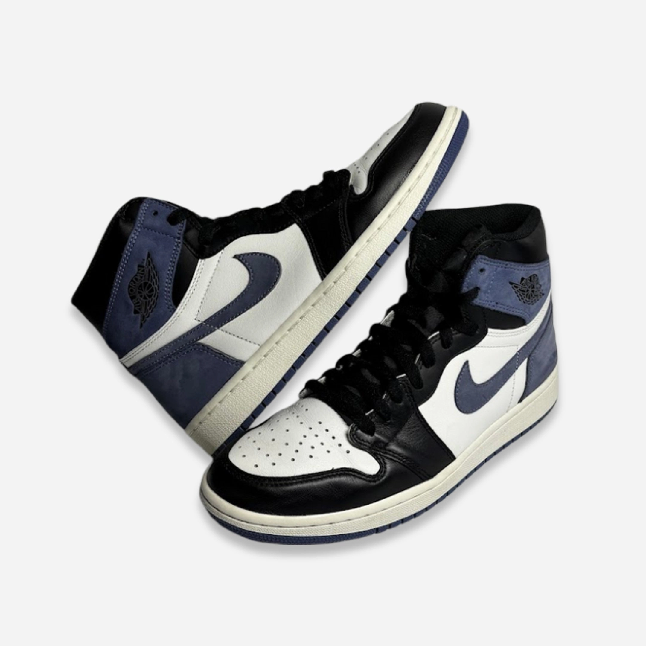 [PRE-LOVED: Size 8.5M / 10W] (Men's) Air Jordan 1 Retro High OG 'Blue Moon' (2018) 555088-115 streamlined life unisex energy