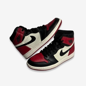 [PRE-LOVED: Size 8.5M / 10W] (Men's) Air Jordan 1 Retro High OG 'Bred Toe' (2018) 555088-610 daily-ready less is more