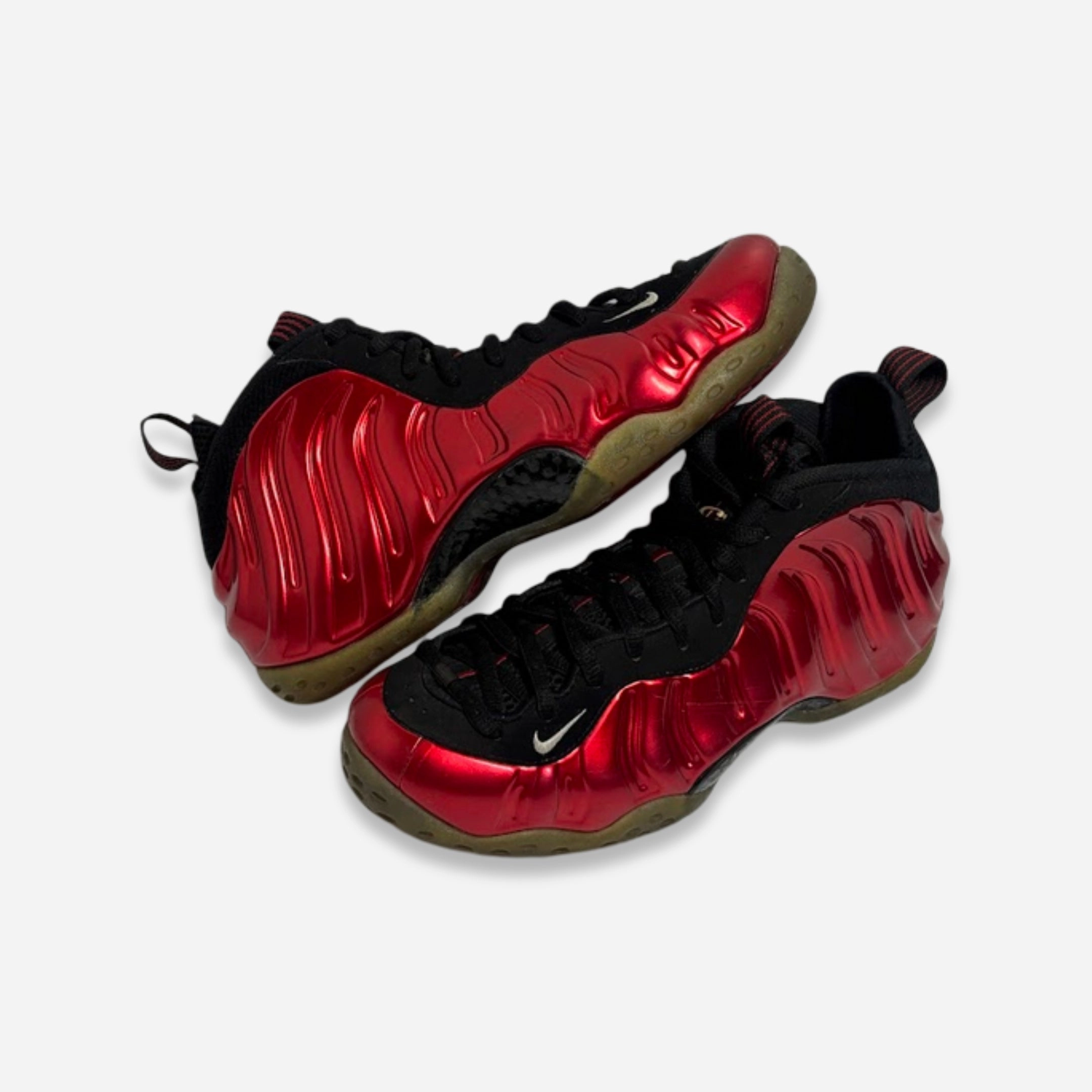[PRE-LOVED: Size 9M / 10.5W] (Men's) Nike Air Foamposite One 'Metallic Red' (2017) 314996-610 live in motion life-ready layers