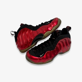 [PRE-LOVED: Size 9M / 10.5W] (Men's) Nike Air Foamposite One 'Metallic Red' (2017) 314996-610 live in motion life-ready layers