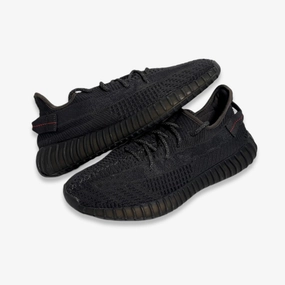 [PRE-LOVED: Size 9M / 10W] (Men's) adidas Yeezy Boost 350 V2 'Triple Black Static' (Non Reflective) (2019) FU9006 go-to gear simple city