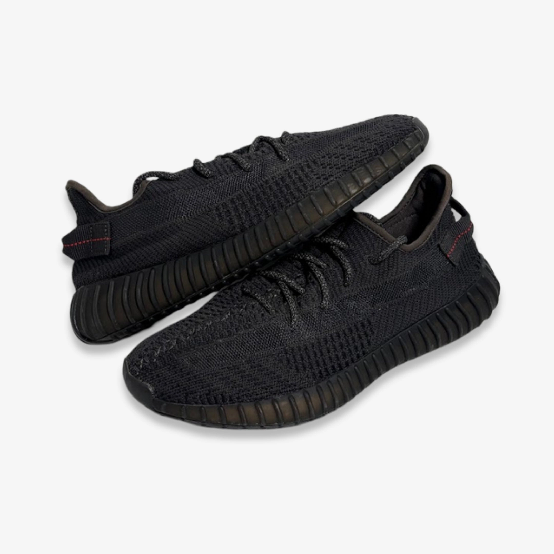 [PRE-LOVED: Size 9M / 10W] (Men's) adidas Yeezy Boost 350 V2 'Triple Black Static' (Non Reflective) (2019) FU9006 go-to gear simple city