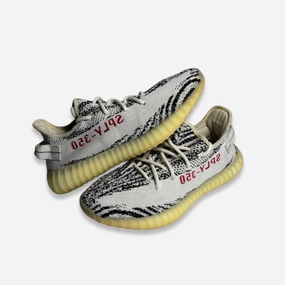 [PRE-LOVED: Size 9M / 10W] (Men's) adidas Yeezy Boost 350 V2 'Zebra' (2017) CP9654 subtle impact shaped for flow