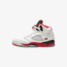 *PRE-ORDER* (GS) Air Jordan 5 Retro OG 'Fire Red / Black Tongue' (2025) low-key luxe forward pulse