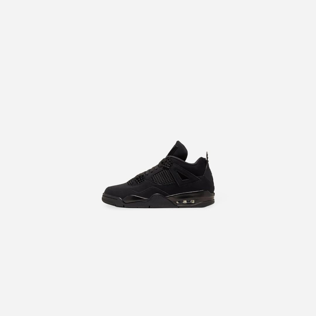 *PRE-ORDER* (TD) Air Jordan 4 Retro 'Black Cat' (2025) in-motion look modern evolution