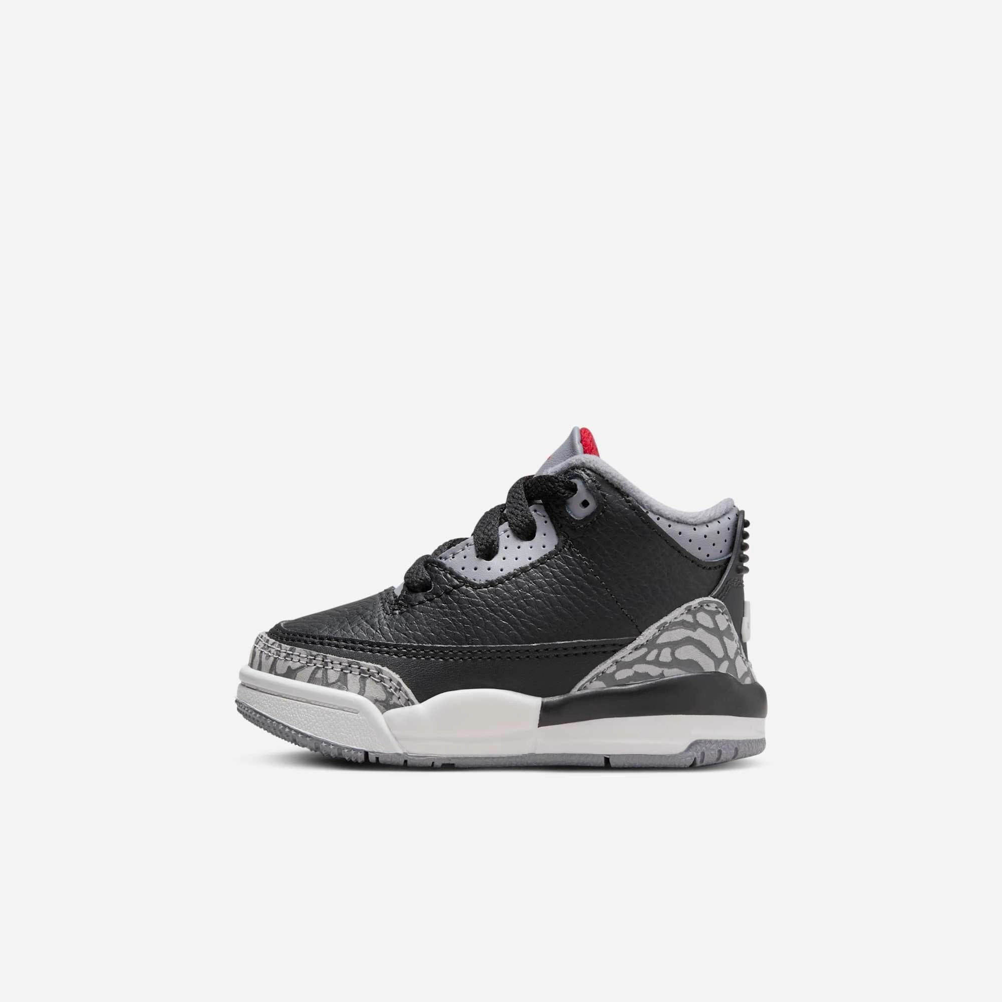 flowline fashion (TD) Air Jordan 3 Retro 'Black Cement' (2024) DM0968-010 low-key performance