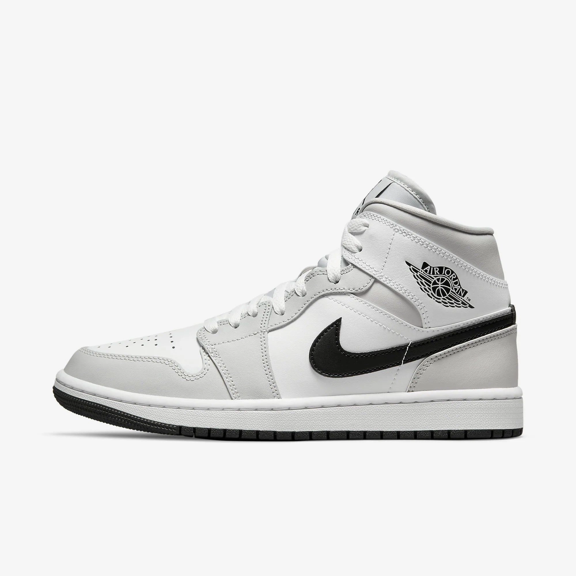 (Women's) Air Jordan 1 Mid 'Light Smoke Grey' (2021) BQ6472-015 intentional vibe simple uniform