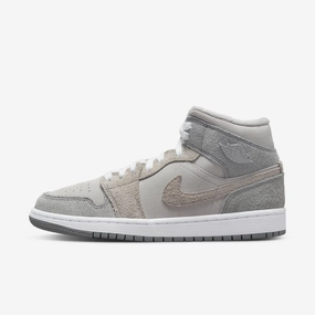 (Women's) Air Jordan 1 Mid SE 'Particle Grey' (2022) DO7139-002 hybrid life motion elements