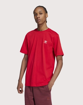 Adidas Originals Trefoil Essentials Tee Leather - material fashion Fashion trends by region