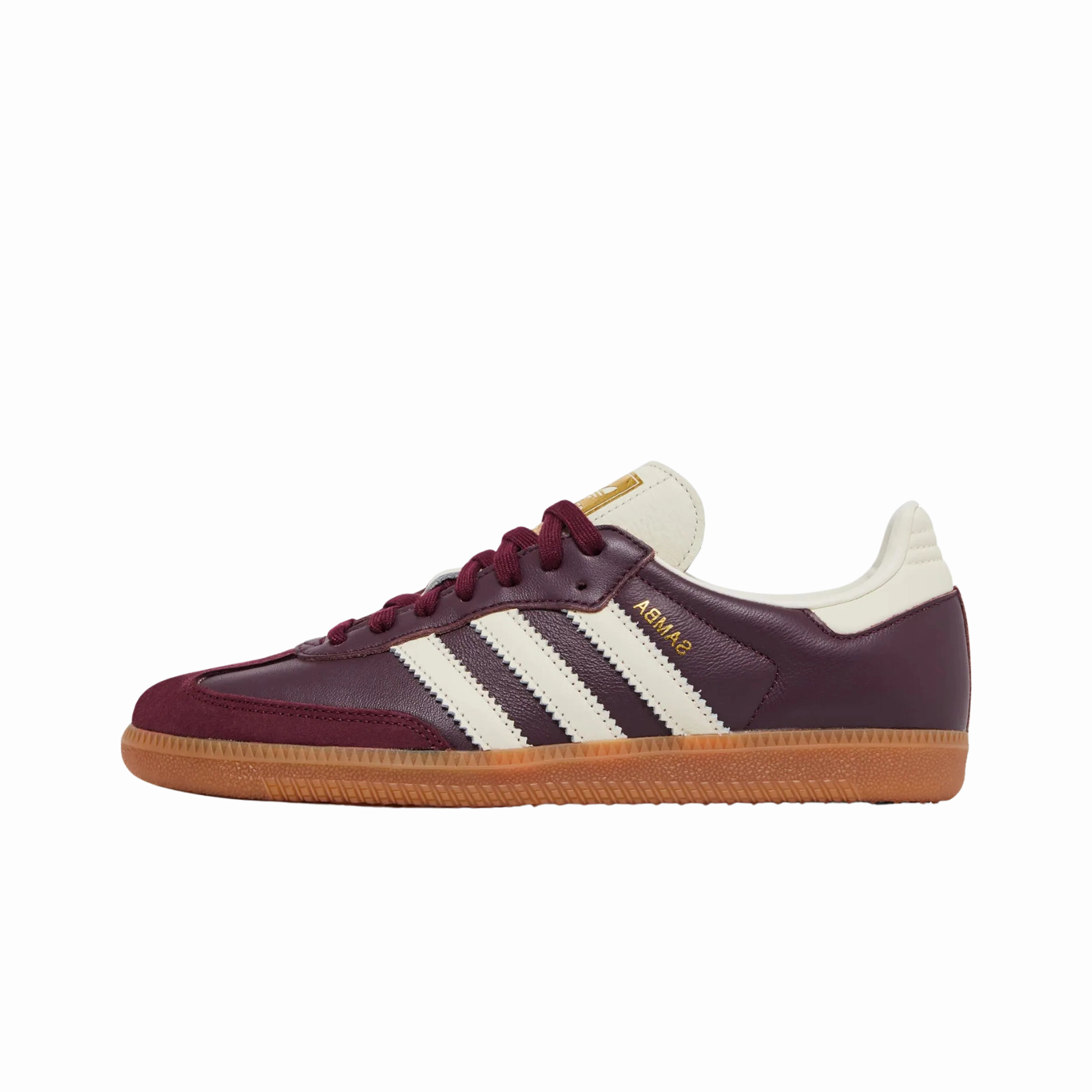 adidas Samba OG Maroon Gold Metallic (Women's)
