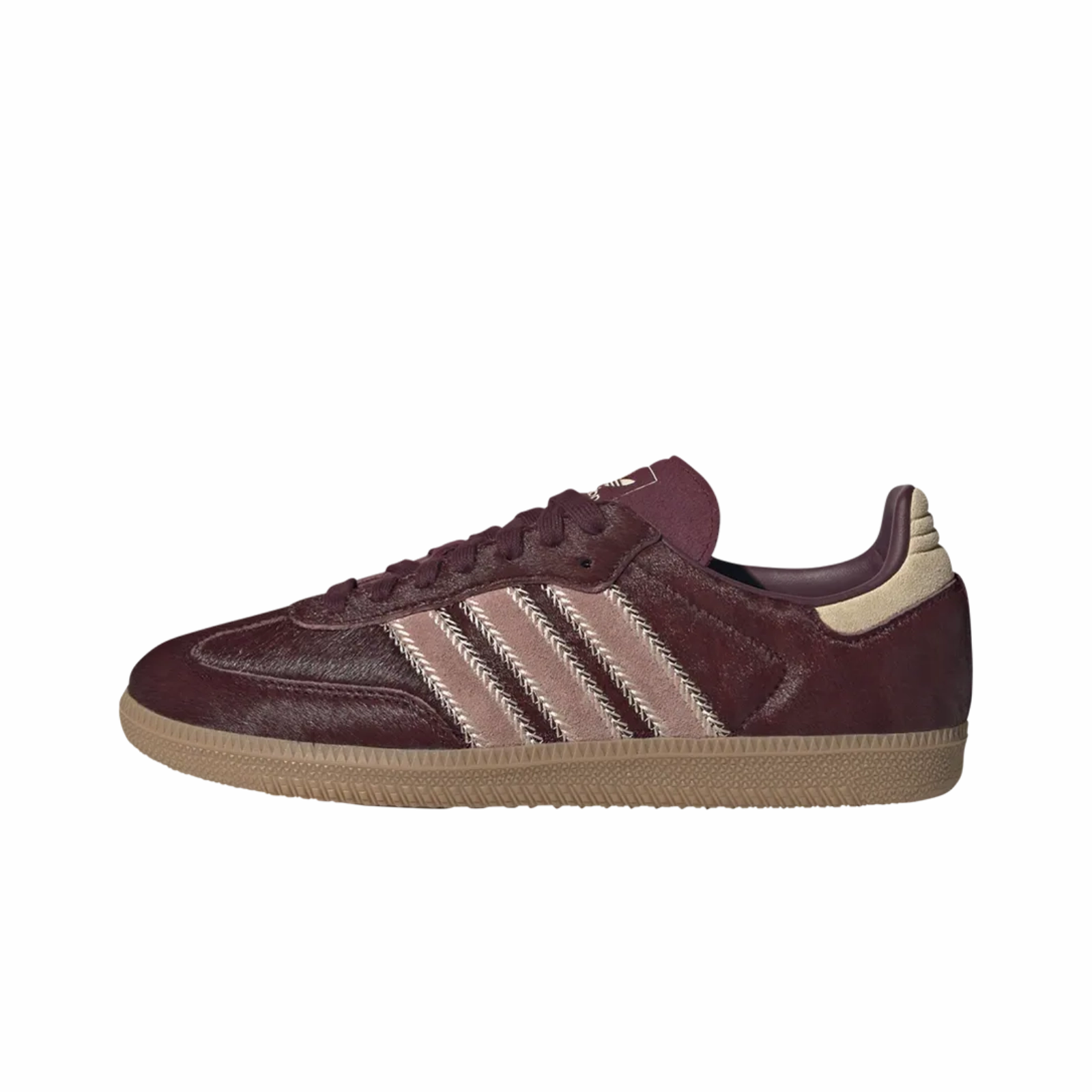 adidas Samba OG Maroon Sand Strata Pony (Women's)