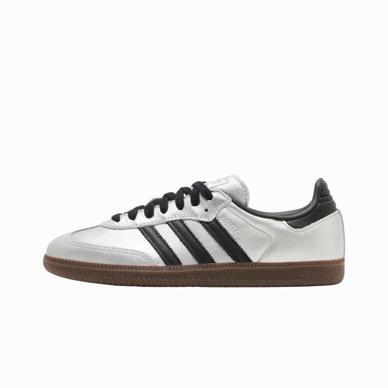 adidas Samba OG Silver Metallic Black Gum (Women's)