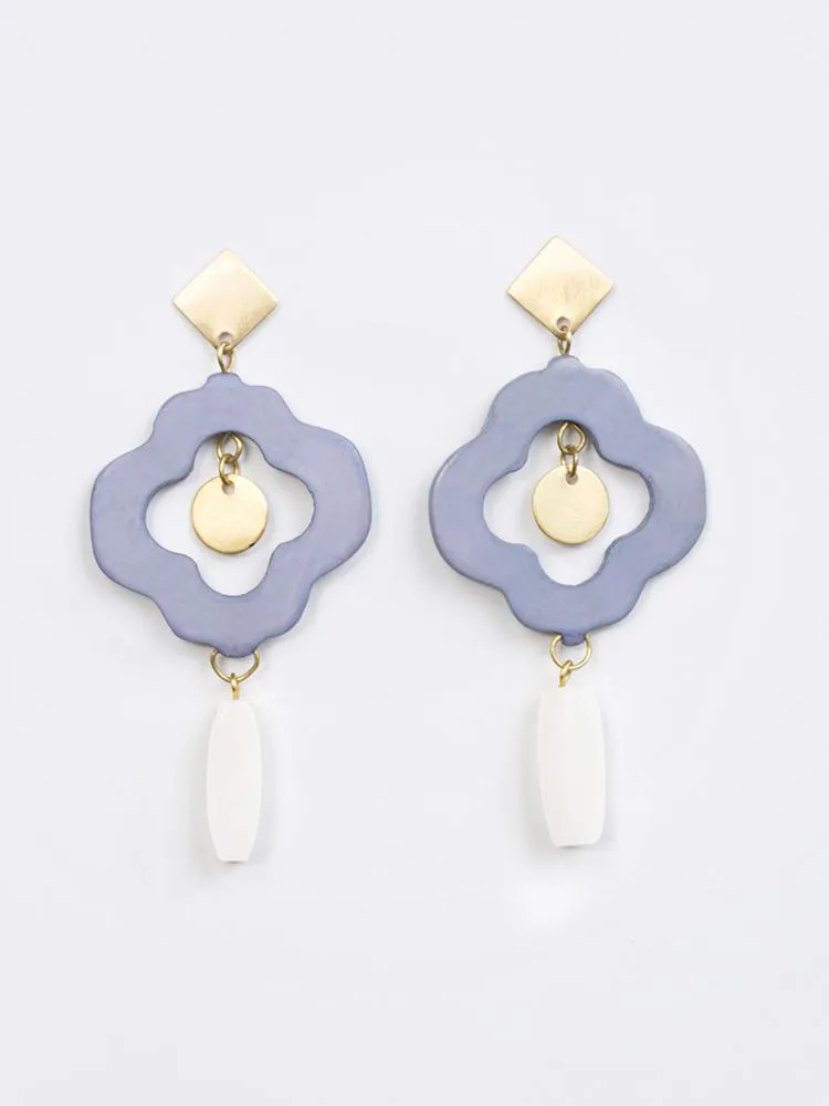 Agra Earrings - Blue