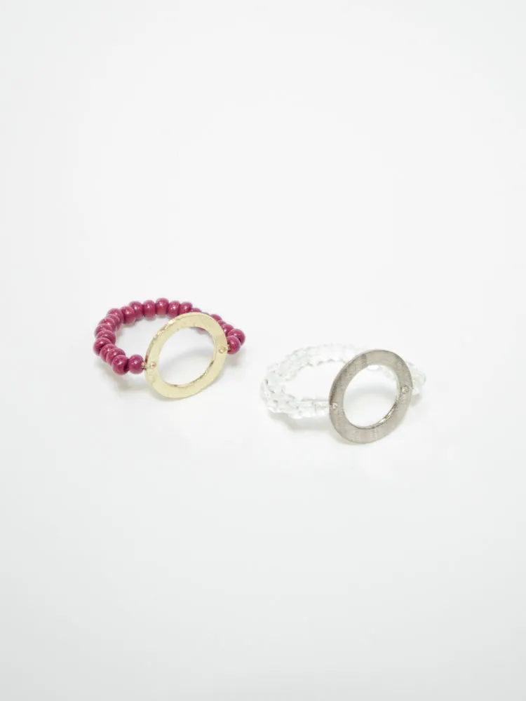 All Around Beaded Ring - Mulberry