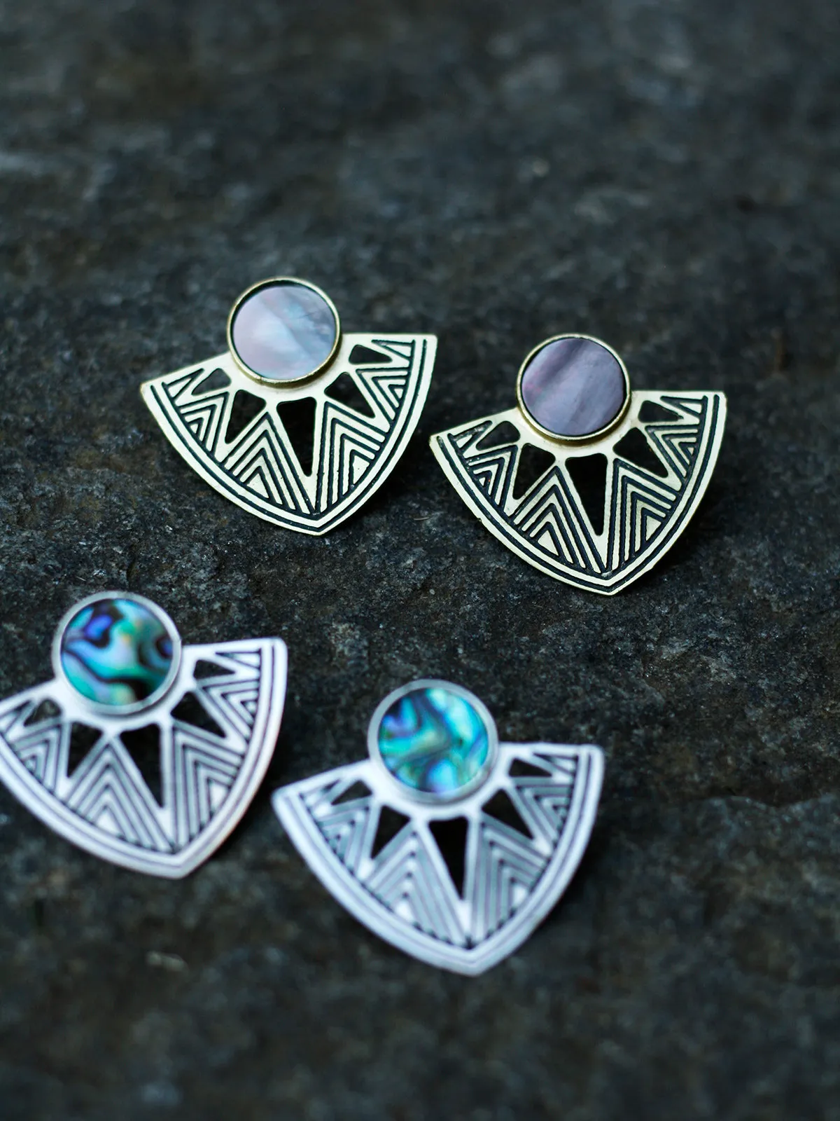 Astral Point Studs Gold