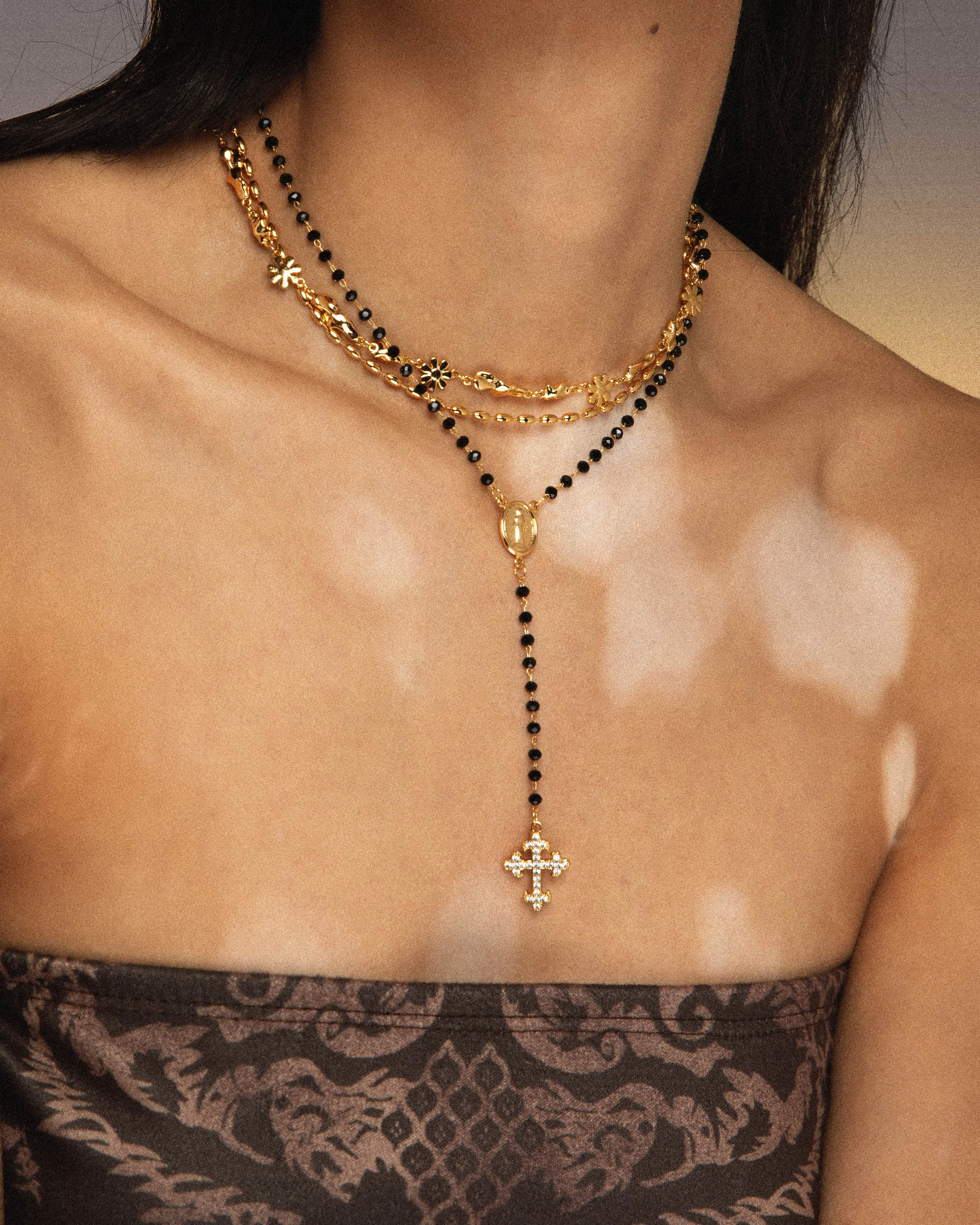 Beaded Lariat Necklace